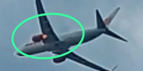 印尼狮航一架波音737客机起飞不久后发生引擎着火：画面骇人！紧急返航