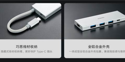 149元 小米推出Type-C五合一扩展坞：支持USB3.0、PD100W快充